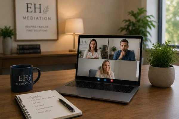 child access mediation Tower Hamlets online meeting.